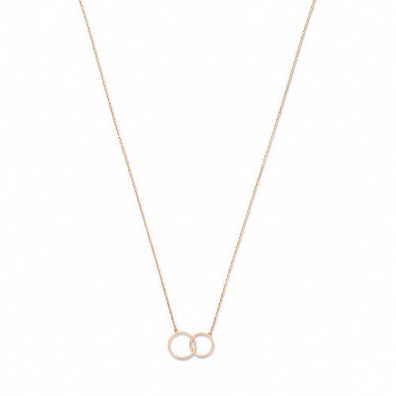 Isabel Bernard La Concorde Loulou 14 Karaat Rosé Gouden Collier IB340141 (Lengte: 40.00-44.00 cm)-zoom-