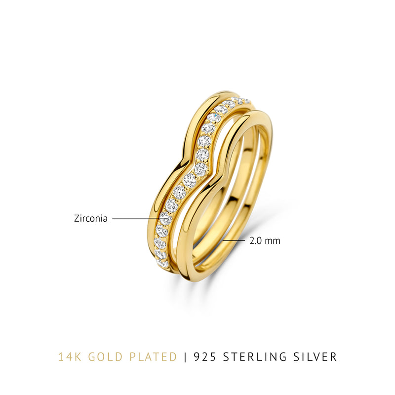 Parte Di Me Santa Maria della Base 925 sterling zilveren gold plated ringen PDM33034-58-zoom-
