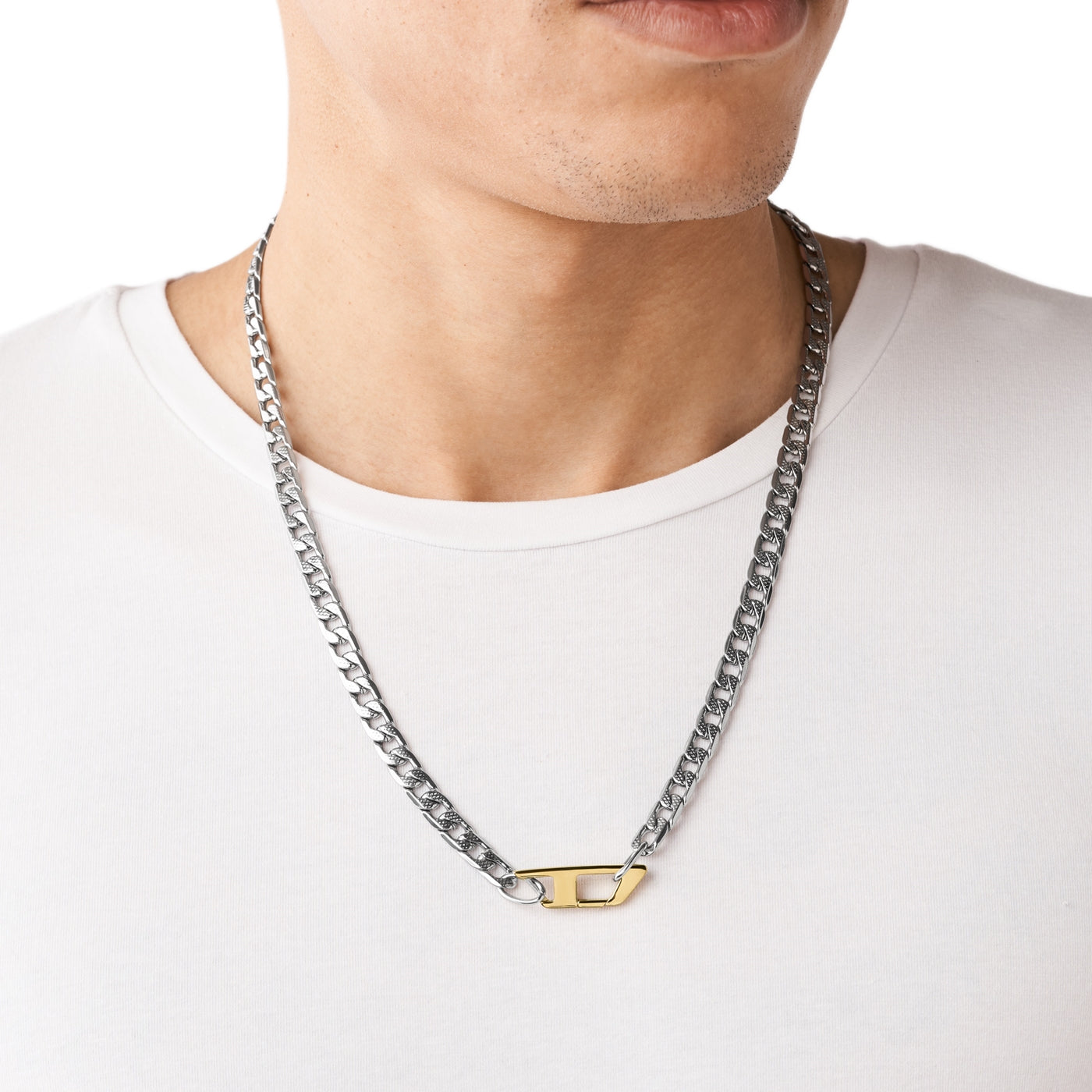 Diesel Silver Necklace DX1343040