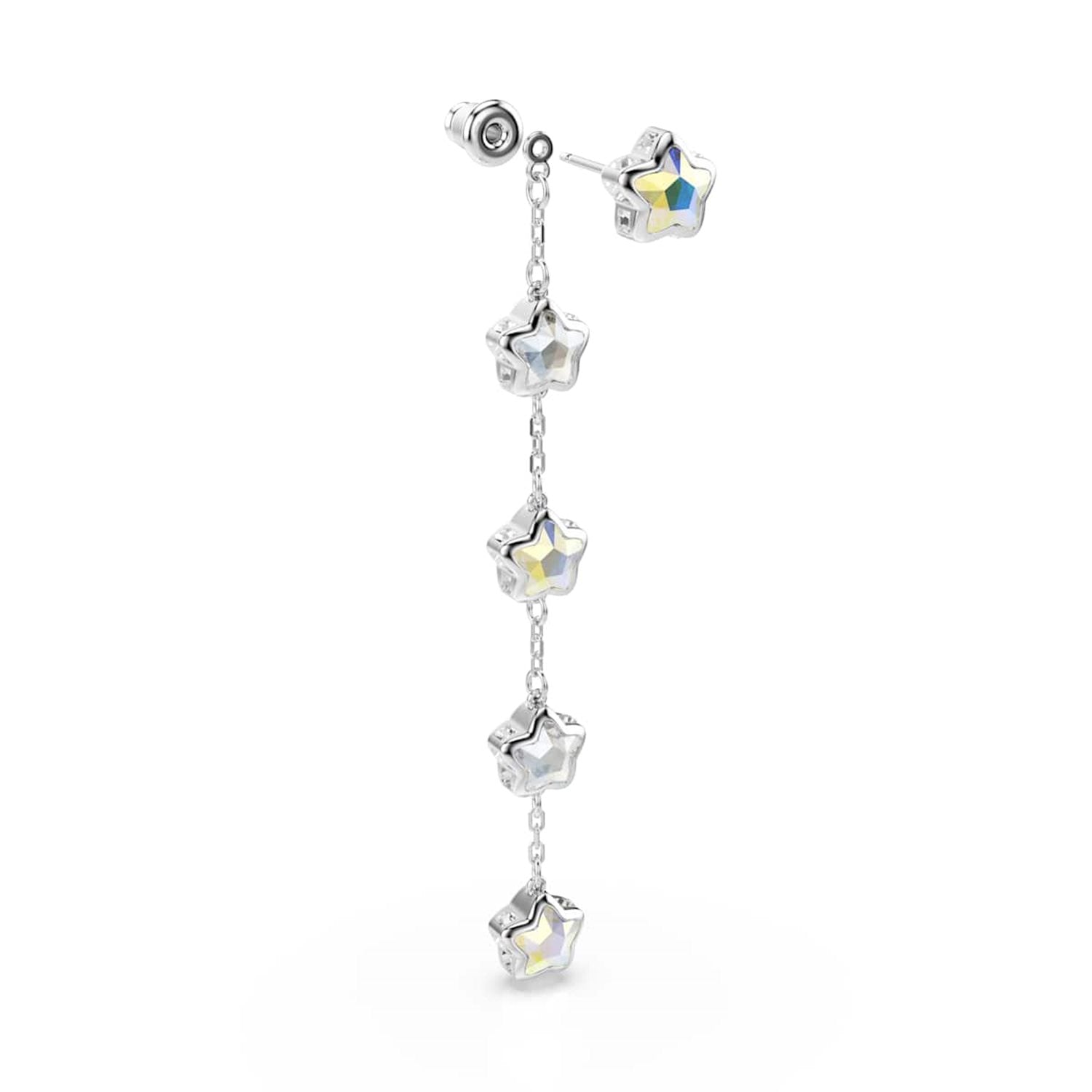 Swarovski Chroma Stars Silver-Tone Earrings 5754184