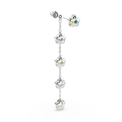 Swarovski Chroma Stars Silver-Tone Earrings 5754184