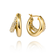 Mockberg Kenza Raya Gold Plated Hoops MB1759