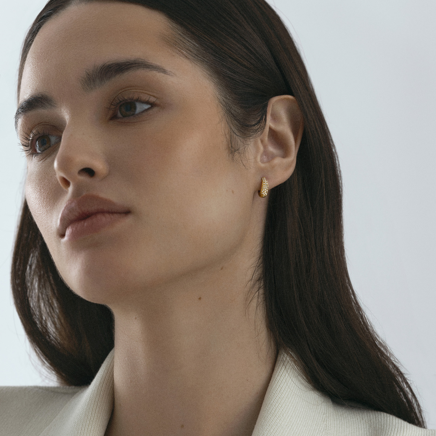 Mockberg Pavé Precious Mini Hoops MB0193