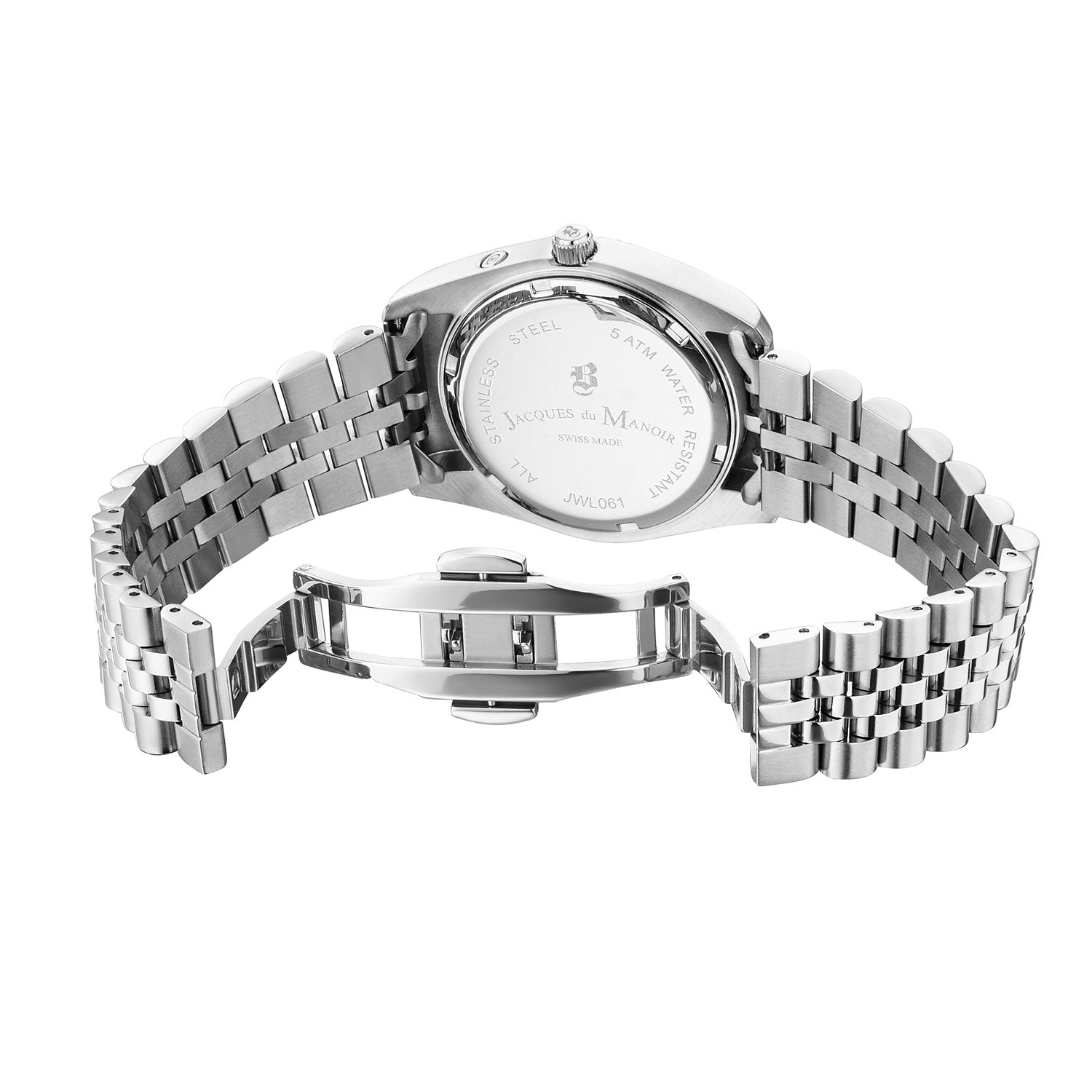 Jacques du Manoir Inspiration Multifunction Silver-Coloured Stainless Steel Unisex Watch JWN06101