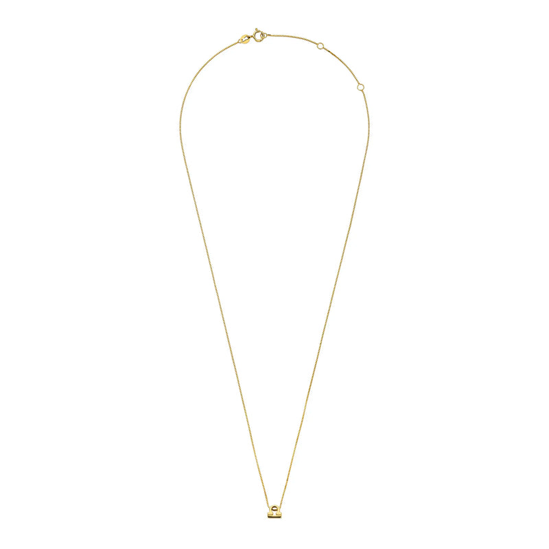 Isabel Bernard Étoiles d’Or Libra 14 Carat Gold Venetian Necklace With Horoscope IB340184-zoom-