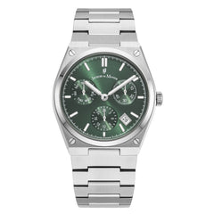 Jacques du Manoir Horizon Gents Multifunction Silver-Coloured Stainless Steel Men's Watch JWN05702