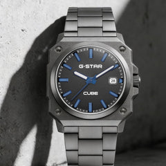 G-STAR Cube Gunmetal Analogue Men's Watch GSW.508.07