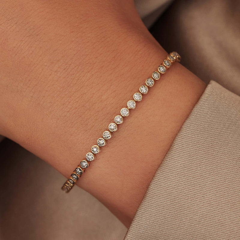 Isabel Bernard De la Paix Alfie 14 Karaat Gouden Tennis Armband | Diamant 0.36 ct | IBD320007-zoom-
