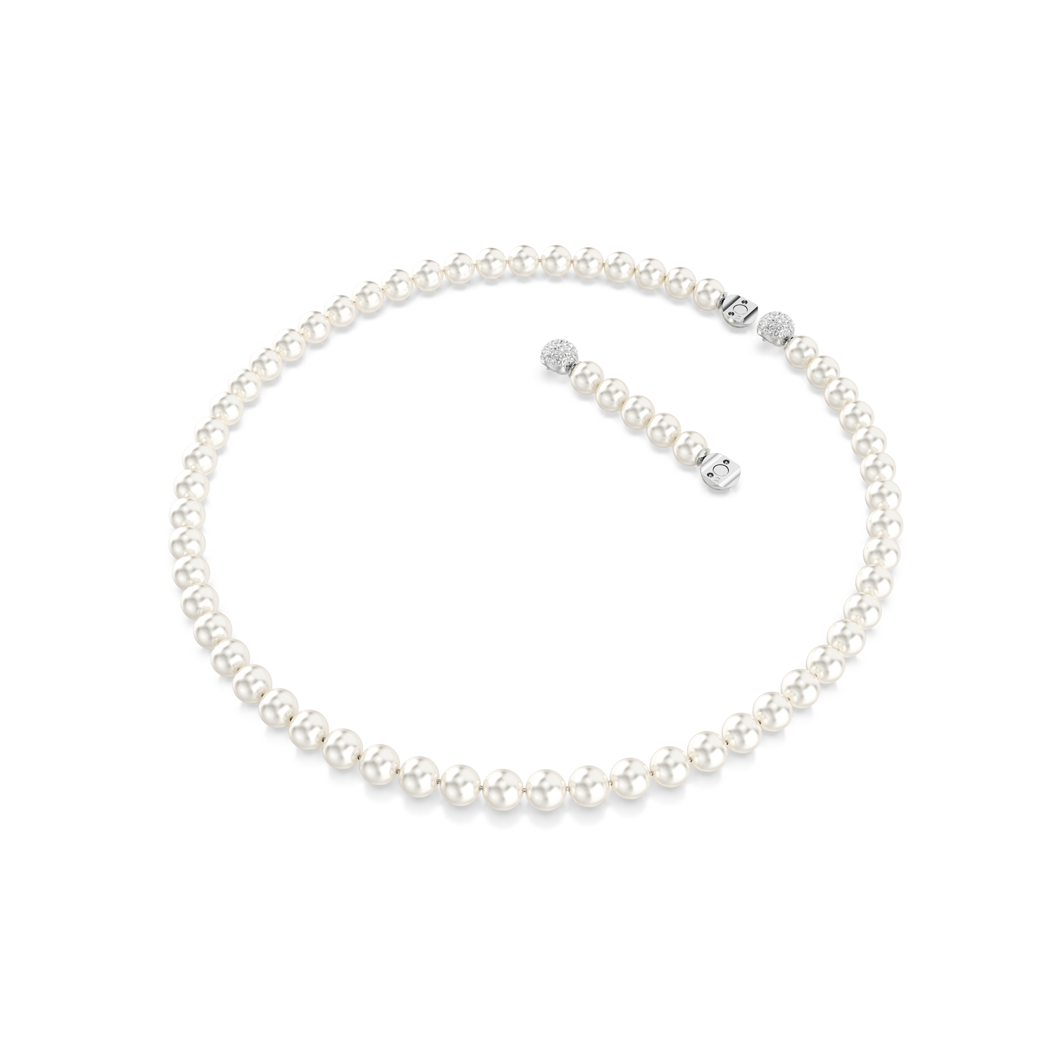 Swarovski Matrix Silver Necklace 5747746