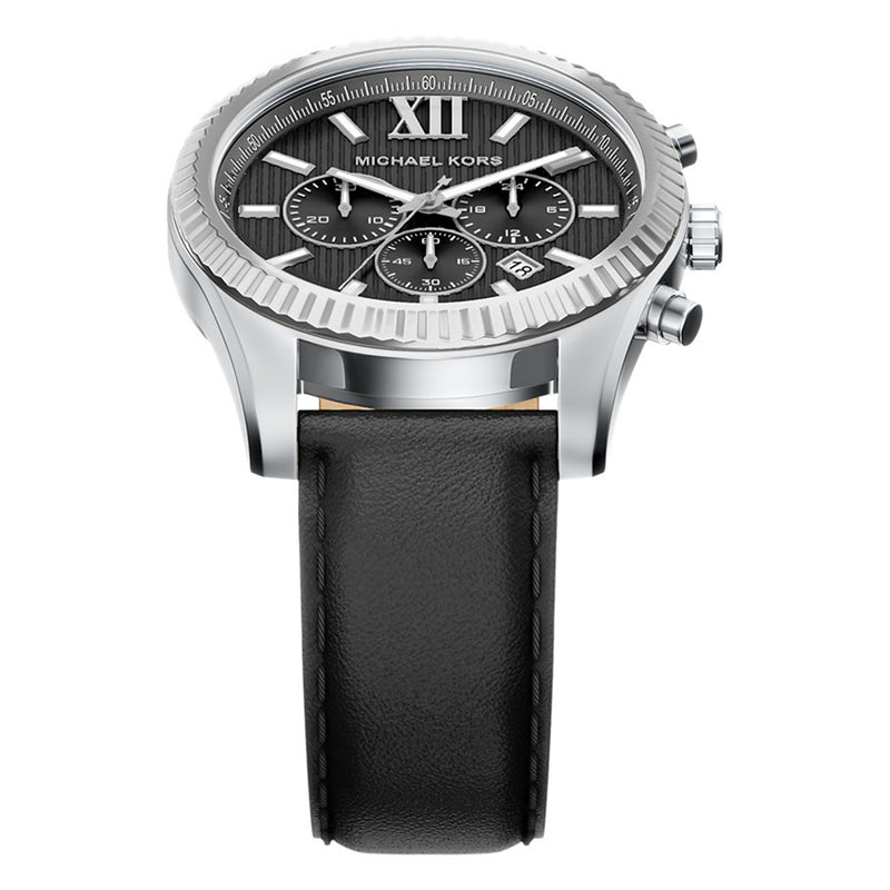 Michael Kors Lexington Round Black Dial Watch MK9256-zoom-