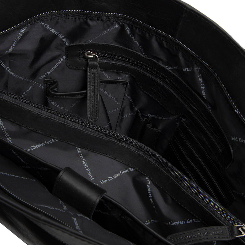 The Chesterfield Brand Berlin Black Leather Shopper C38.016000-zoom-