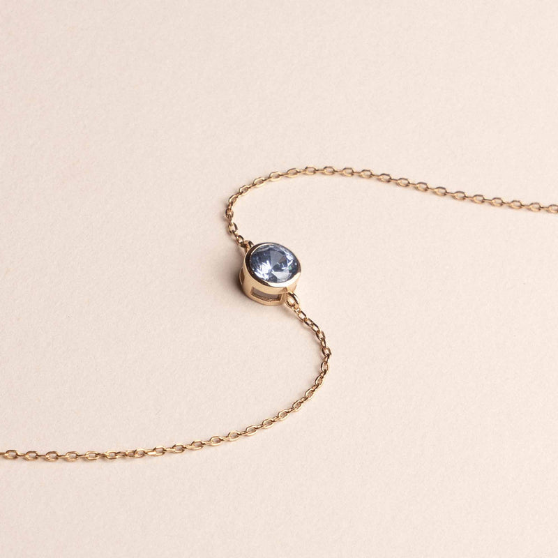 Violet Hamden Venus 925 Sterling Zilveren Gold Plated Armband met Geboortesteen VH320010-DEC-zoom-