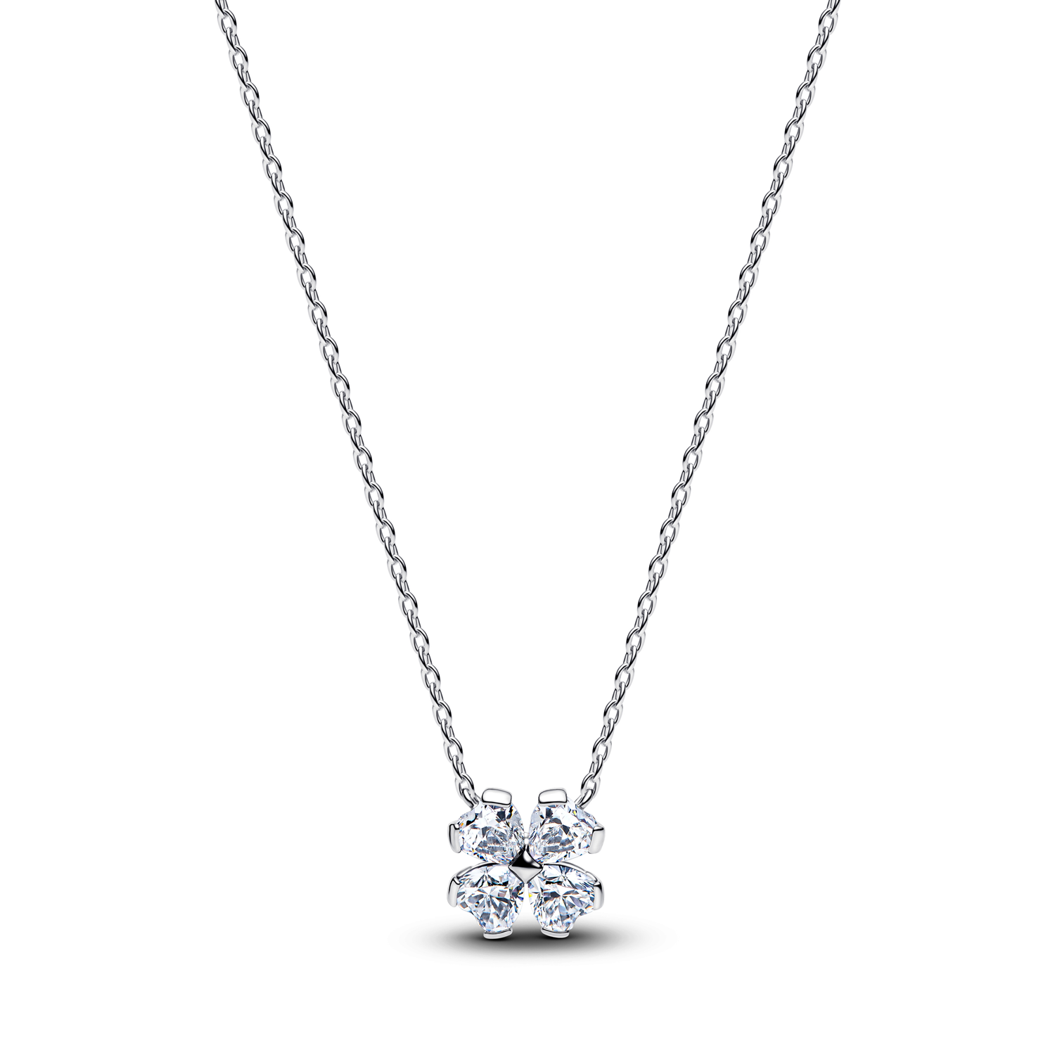 Pandora Timeless Sparkling Lucky Clover Pendant Necklace 394502C01-45