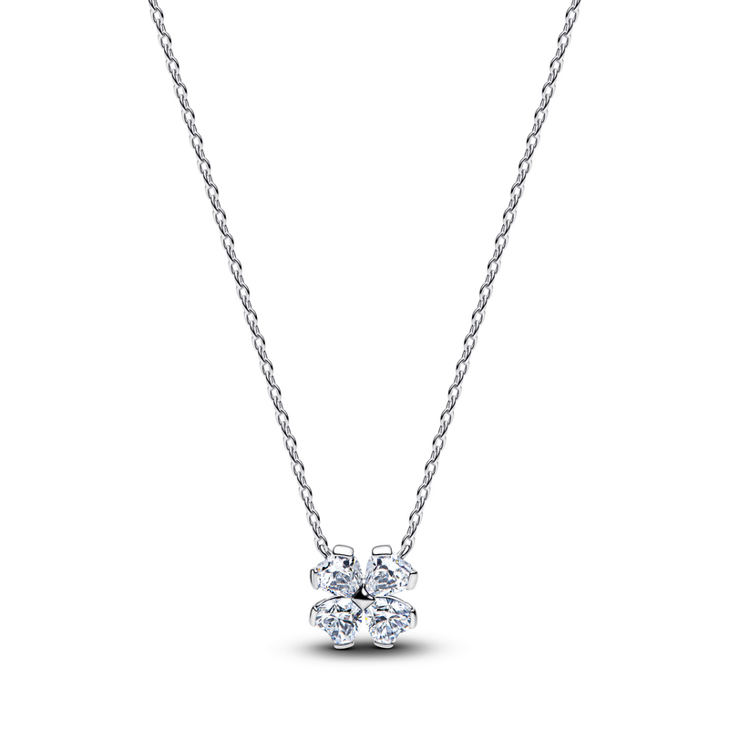 Pandora Timeless Sprankelende Geluksklaver Hanger Ketting 394502C01-45-zoom-