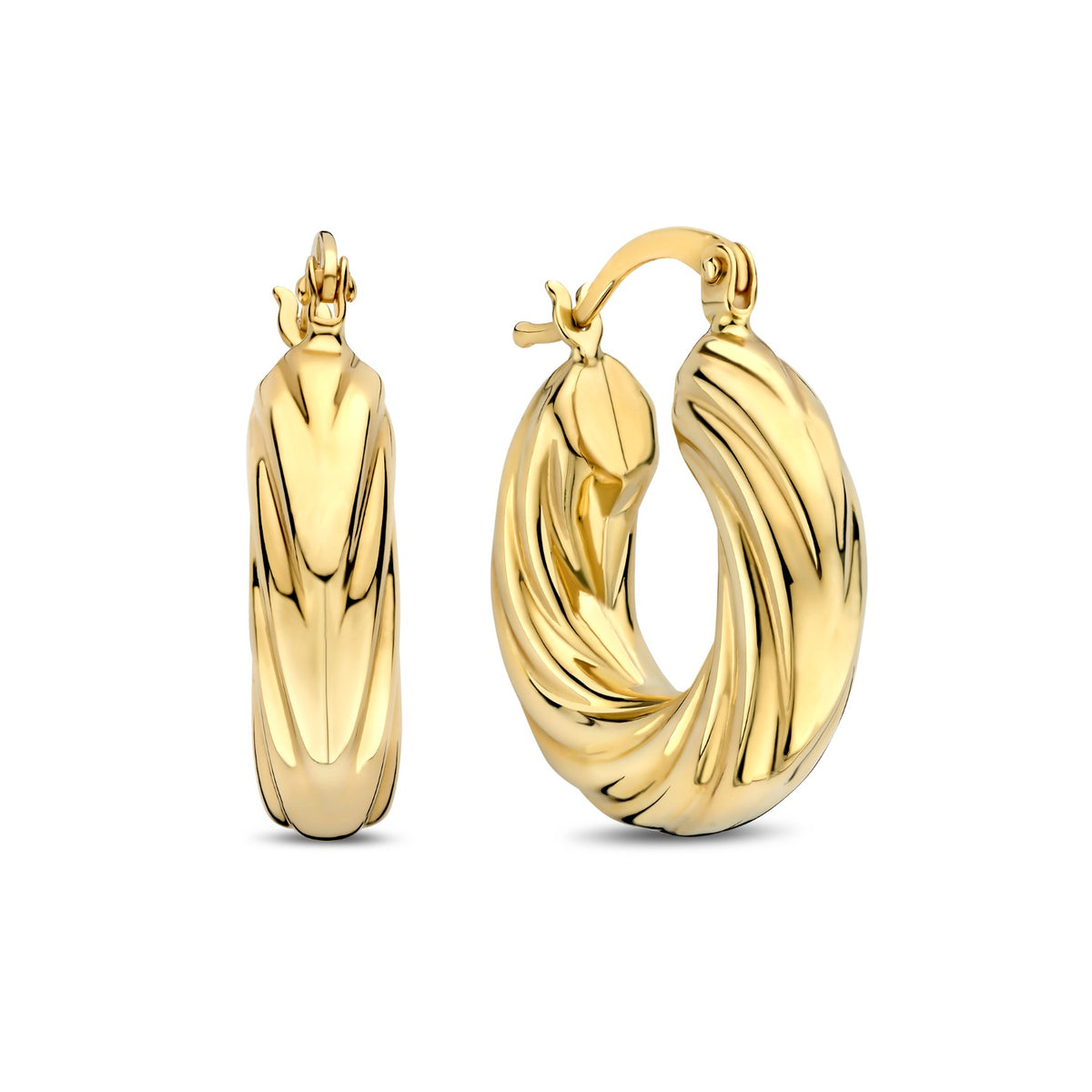 Isabel Bernard Rivoli Belle 14 karat gold hoop earrings IB360276