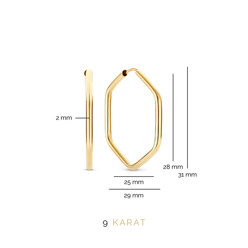 Beloro Jewels La Rinascente Francesca 9 karaat oorringen BO360059-zoom-