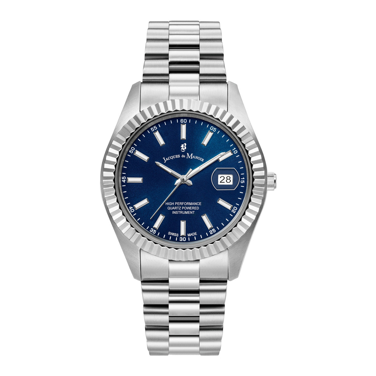 Jacques du Manoir Inspiration Business Silver Watch JWN01701