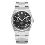 Jacques du Manoir Horizon Gents Multifunction Zilverkleurig Stalen Herenhorloge JWN05701