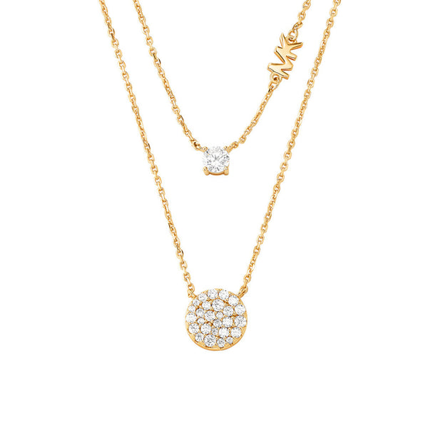 Michael Kors Premium 925 Sterling Silver Gold-coloured Necklace MKC1591AN710