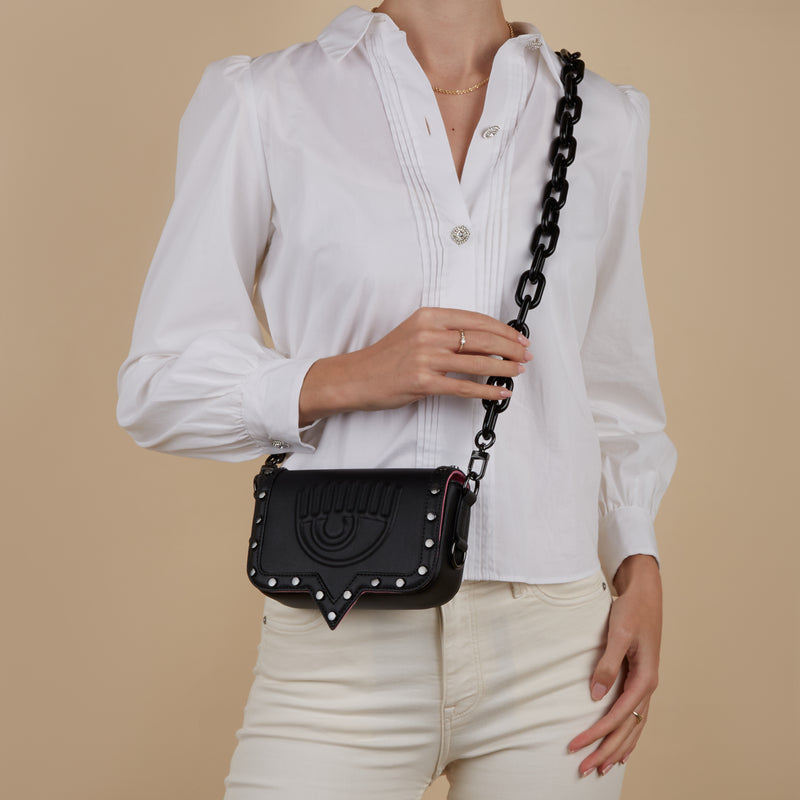 Chiara Ferragni Eyelike Black Crossbody bag 75SB4BA2-ZS518-899-zoom-