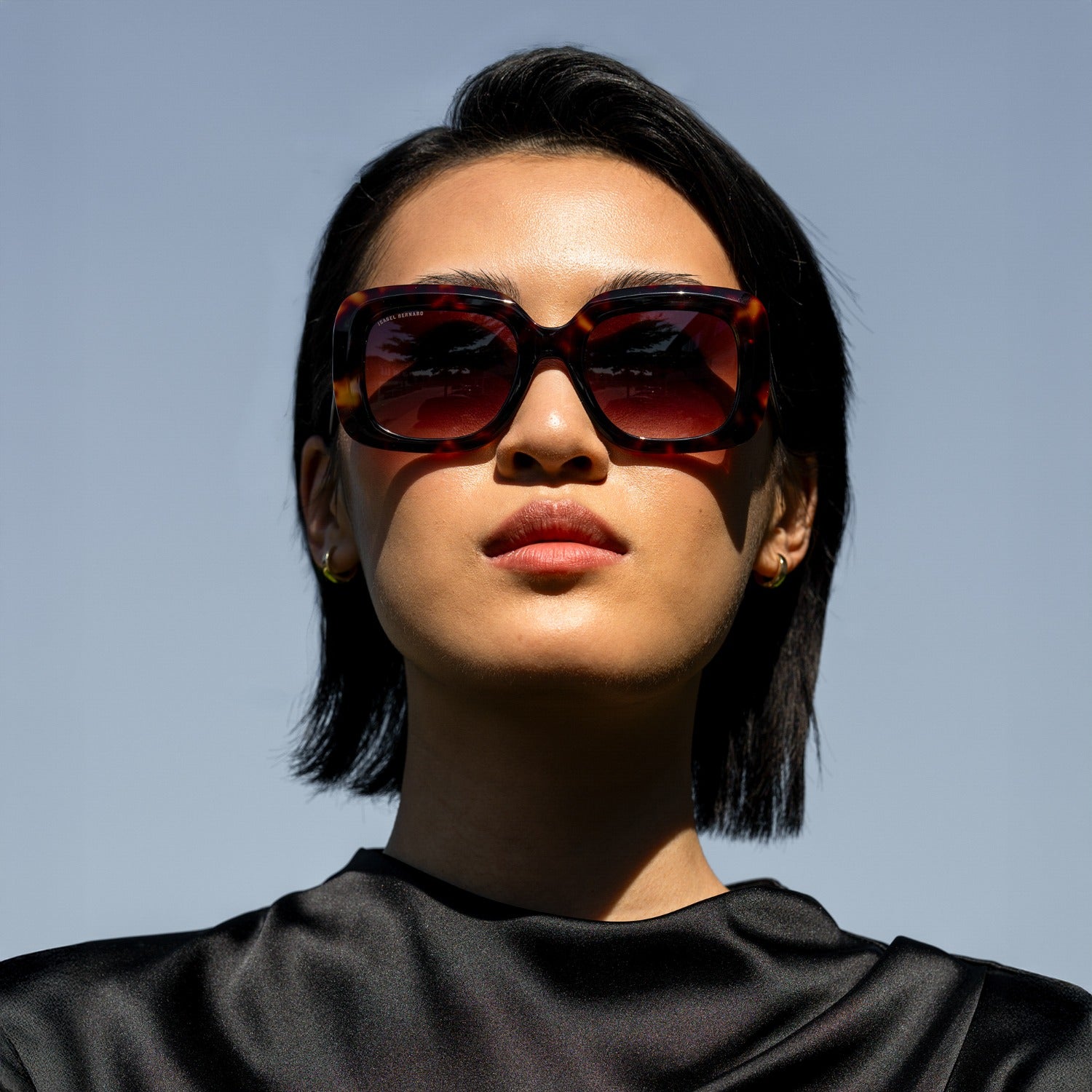 Isabel Bernard La Villette Rive Bruin Tortoise Vierkante Zonnebril IB400003-14-14