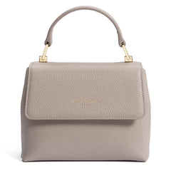 Isabel Bernard Femme Forte Heline Taupe Leather Handbag made of Calfskin IB21039