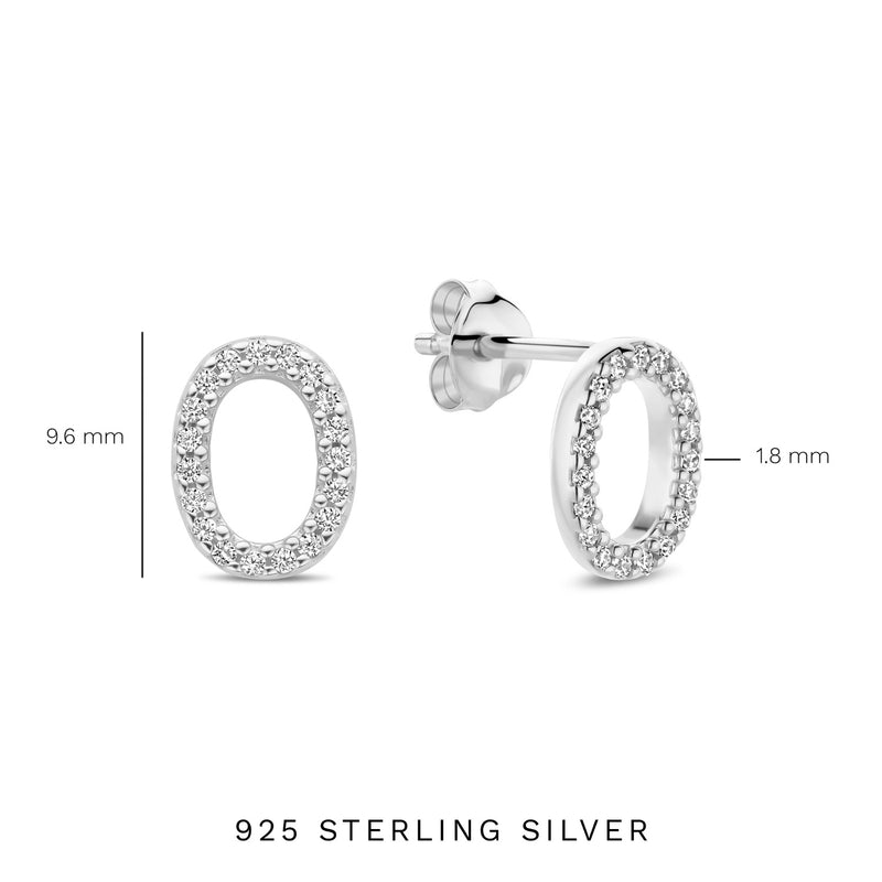 Parte Di Me Bibbiena Poppi Clara 925 Sterling Zilveren Oorknoppen PDM36195-zoom-