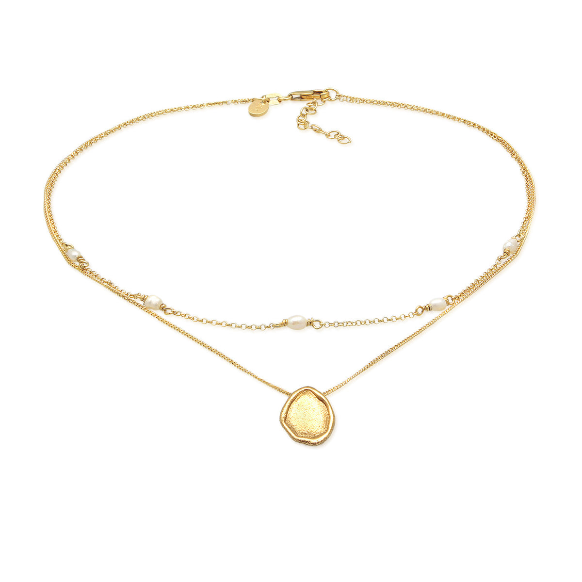 Elli 925 Sterling Silver Layered Choker with Coin 2004-BF-0007940-001