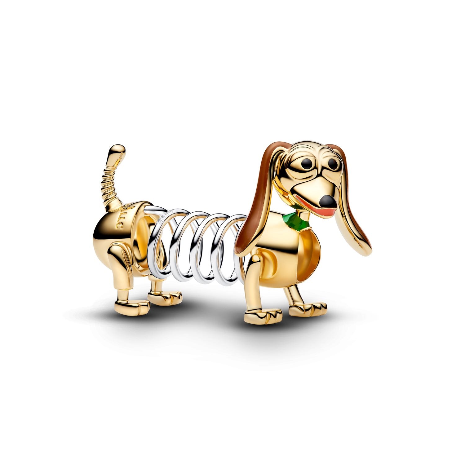 Pandora Disney Gold Plated Disney Pixar Toy Story Slinky Dog Charm 764603C01
