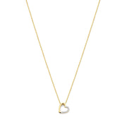 Isabel Bernard De la Paix Léna 14 karaat gouden ketting met diamant 0.03 ct IBD350029