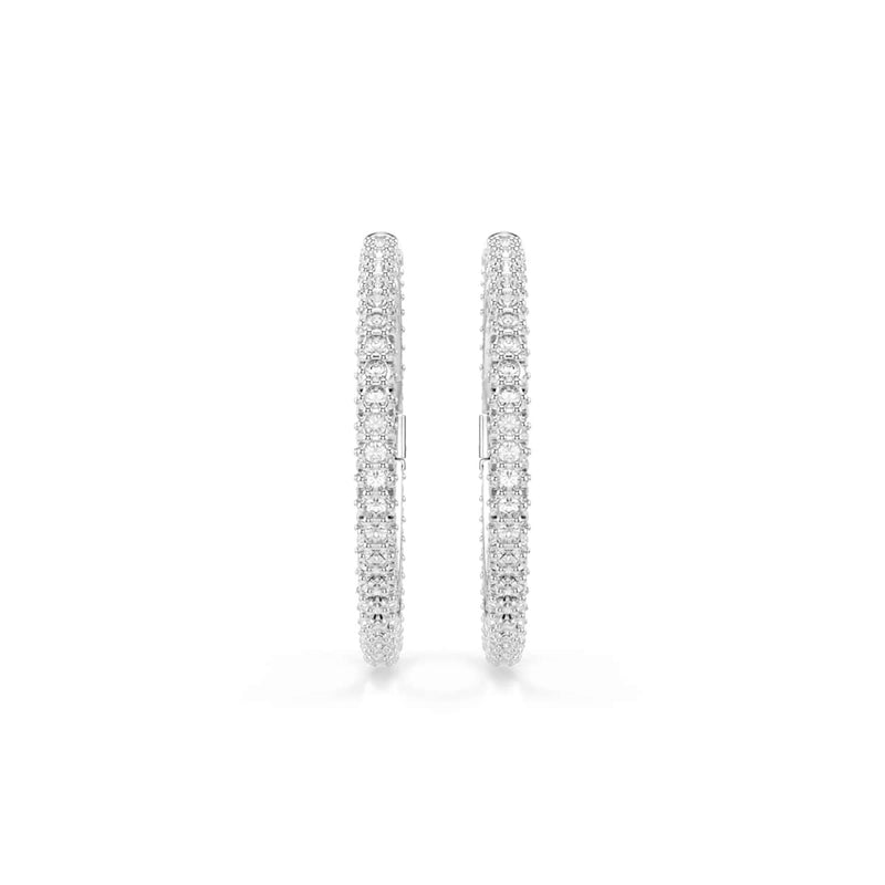 Swarovski Dextera Round Zilverkleurige Oorringen 5754156-zoom-