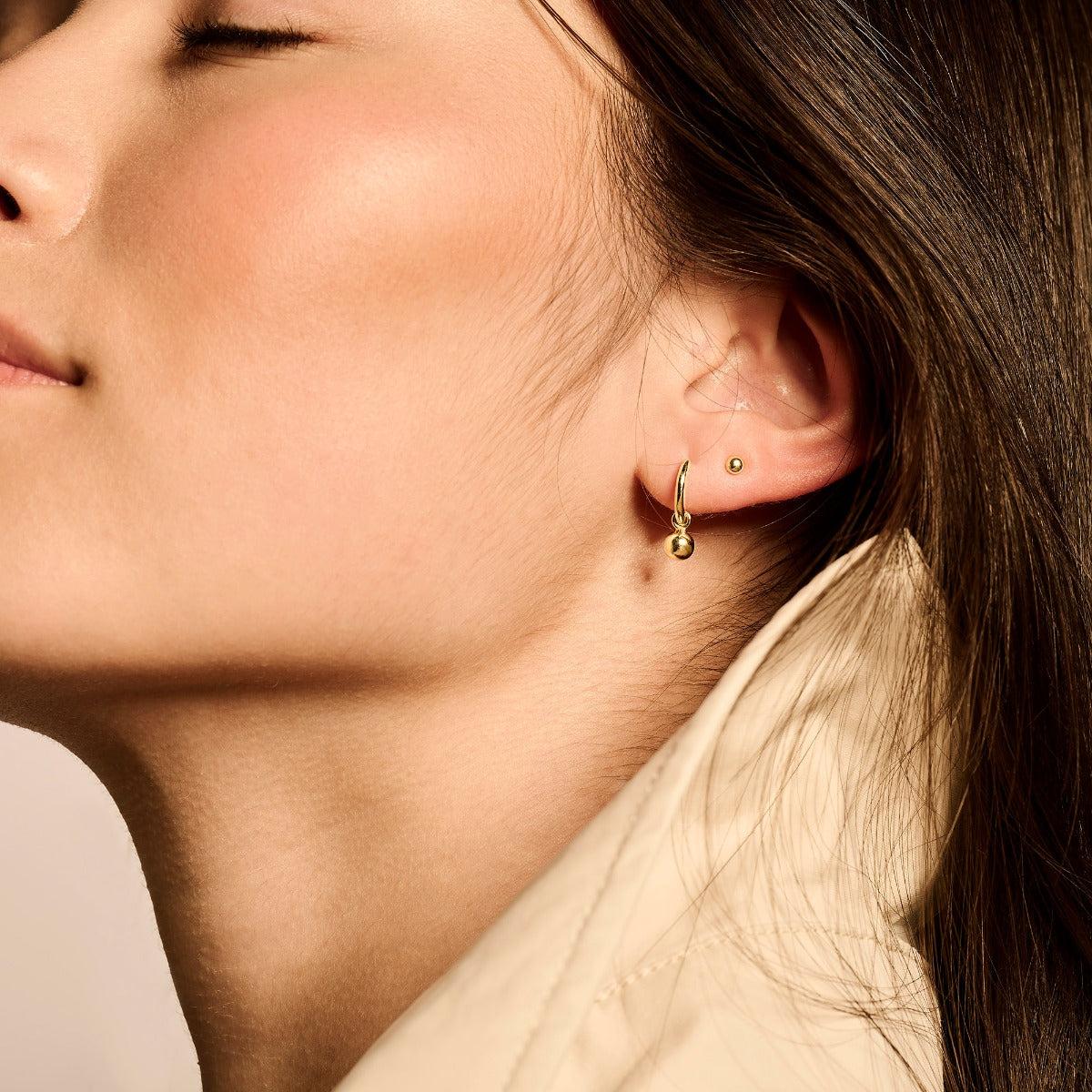 Blush Gold Ear Stud 7120YGO