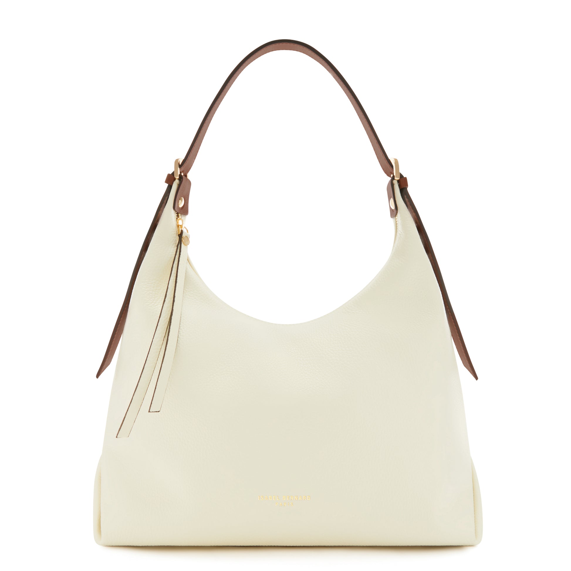 Isabel Bernard Honoré Muriel Crème Calfskin Shoulder Bag IB25075-070