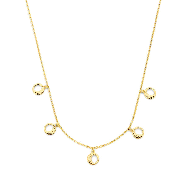 Violet Hamden Luna 925 Sterling Zilveren Gold Plated Ketting met Manen VH340034