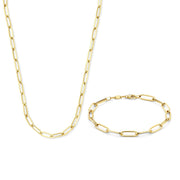 Isabel Bernard Cadeau d'Isabel 14 karaat gouden collier en armband giftset IB90170