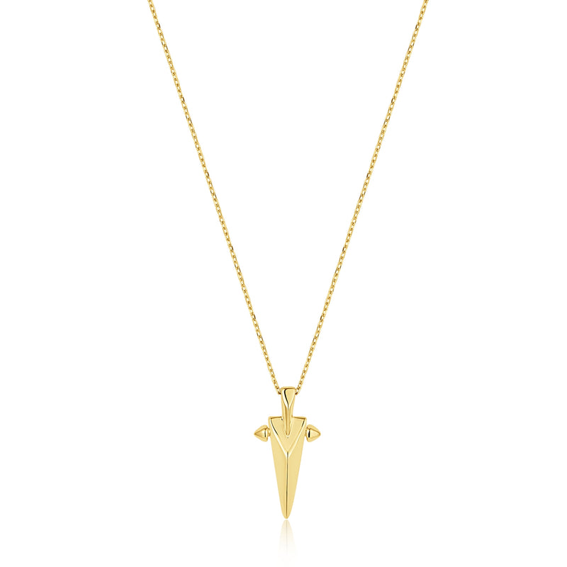 Ania Haie Polished Punk Goudkleurige 925 Zilveren Collier AH-N053-03G-zoom-