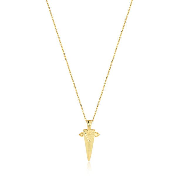 Ania Haie Polished Punk Goudkleurige 925 Zilveren Collier AH-N053-03G