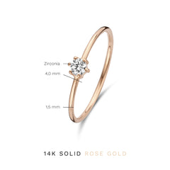 Isabel Bernard La Concorde Abelle 14 Carat RoseGold Ring IB330025-48