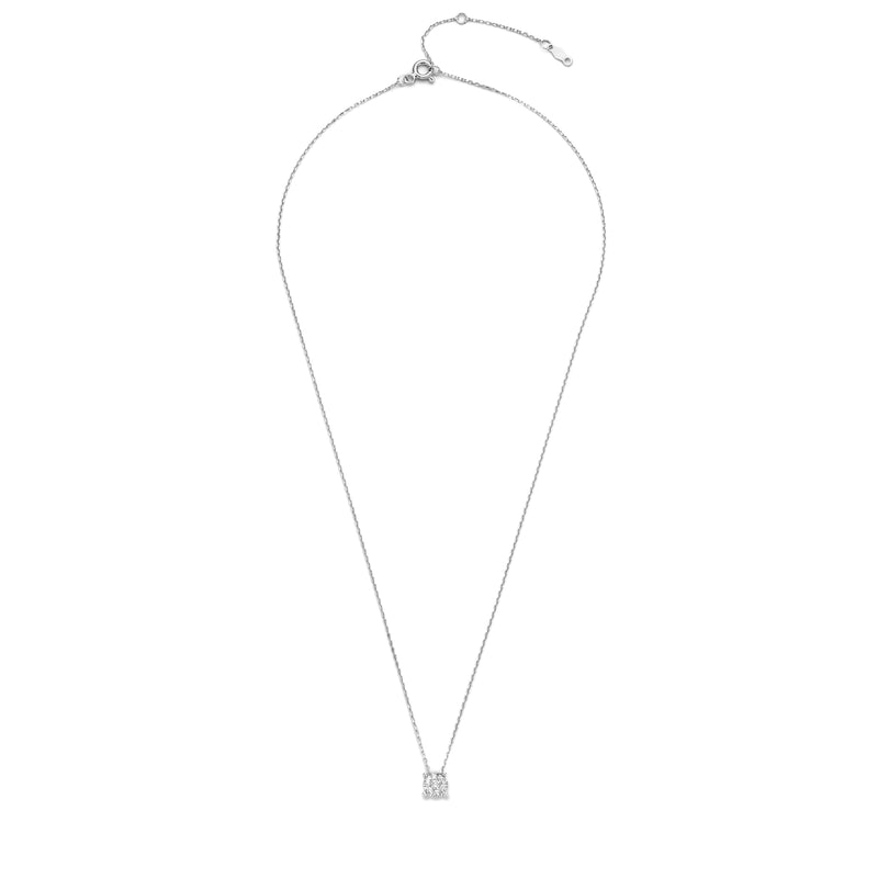 Isabel Bernard De la Paix Hanaé 14 karaat witgouden collier | diamant 0.14 ct | IBD350010-zoom-