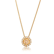 Elli 925 Sterling Silver Solitaire Necklace 2004-BF-0008259-001