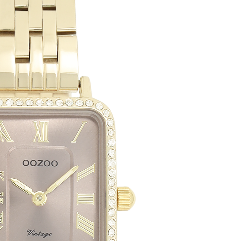 OOZOO Vintage Gold and Taupe Women's Watch C20415-zoom-
