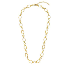 Parte Di Me Bibbiena Poppi Clara 925 Sterling Silver Gold Plated Link Necklace PDM34106