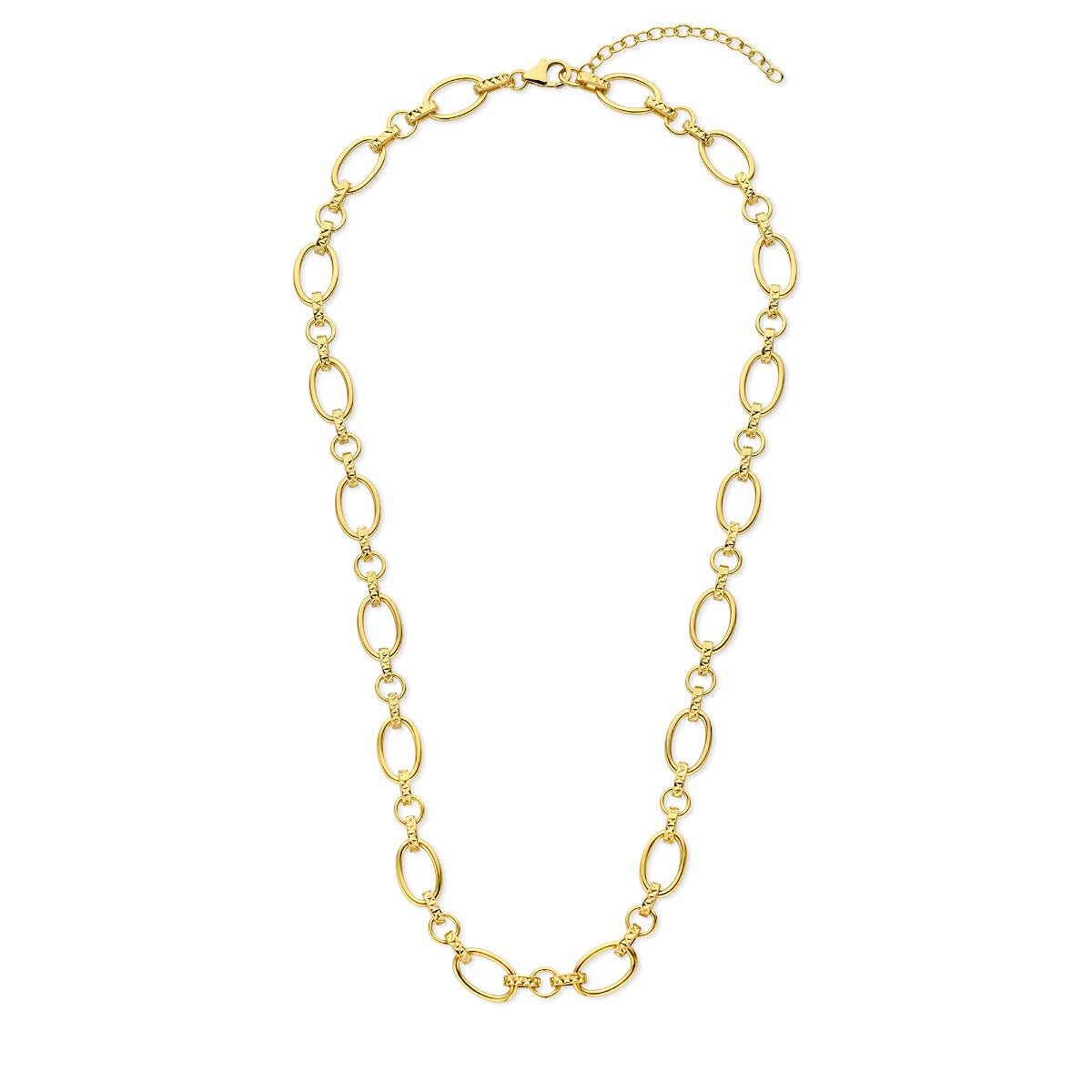 Parte Di Me Bibbiena Poppi Clara 925 Sterling Silver Gold Plated Link Necklace PDM34106