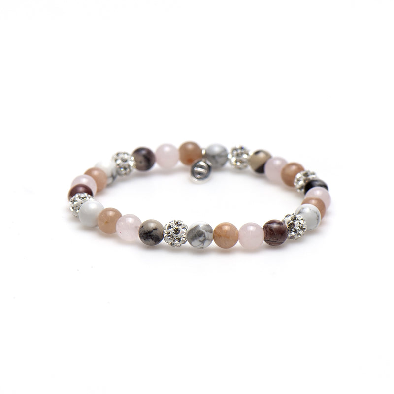 Karma Spiral Beady Blush Bracelet 83440EL (Length: 18.00 cm)-zoom-