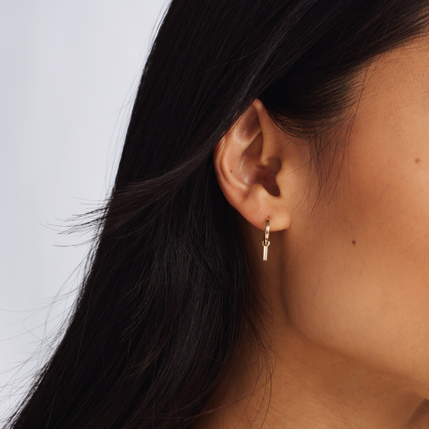 Isabel Bernard Monceau Josephine 14 Carat Golden Hoop Earrings IB360152