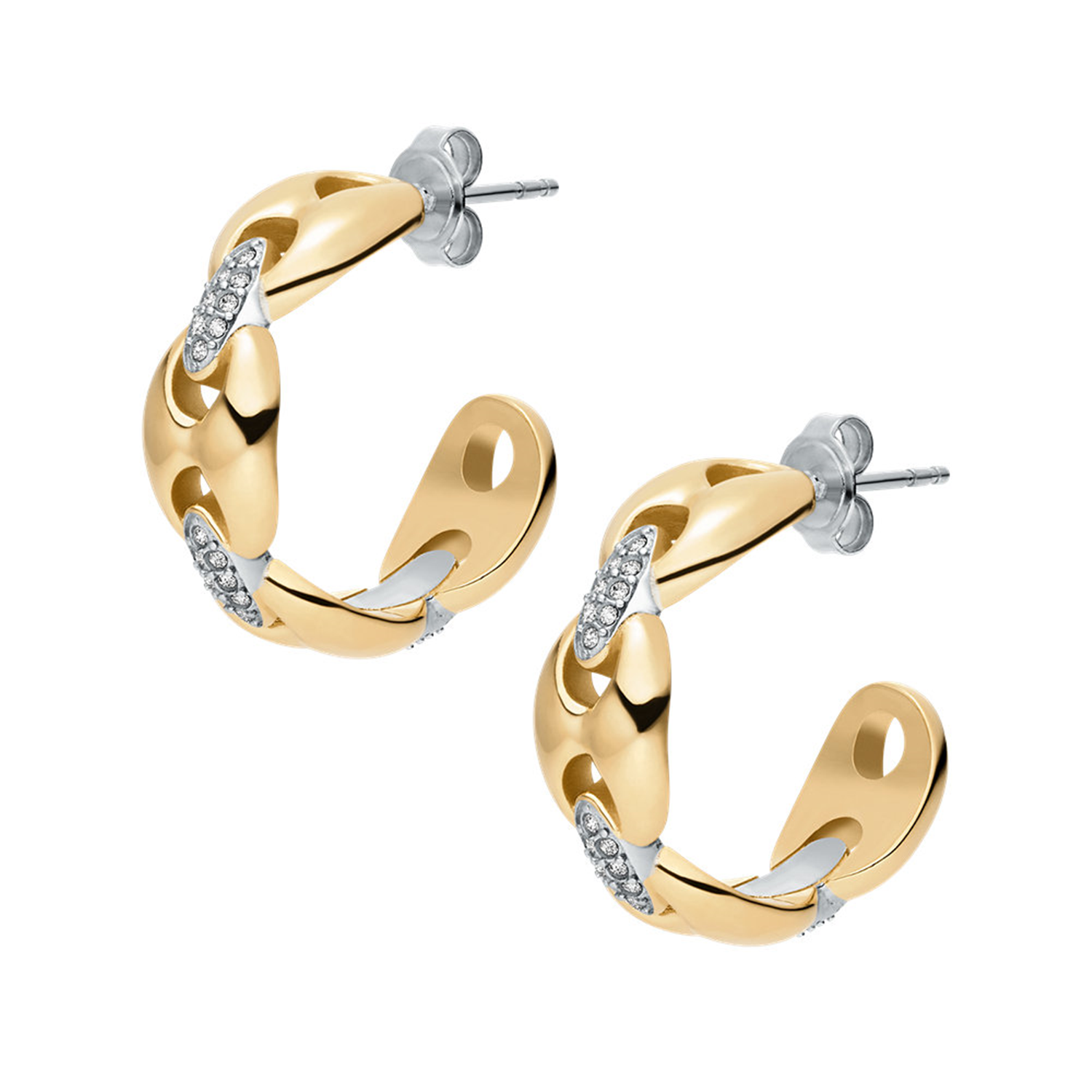 Fossil Heritage Stainless Steel Earrings JF04930998