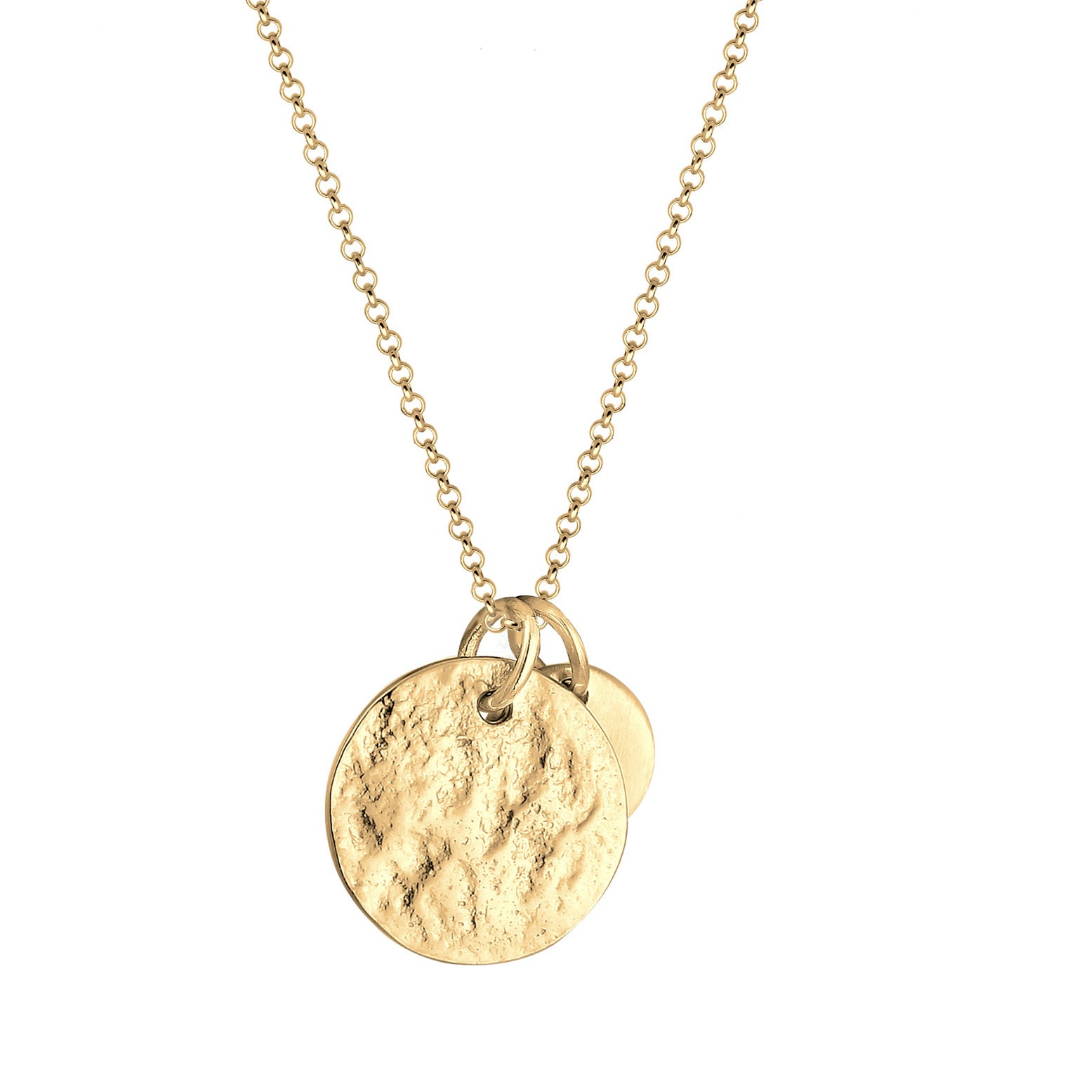 Elli 925 Sterling Silver Coin Necklace 2004-BF-0007736-001