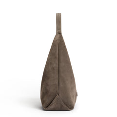 Isabel Bernard Honoré Grace taupe suede shoulder bag IB25093-178