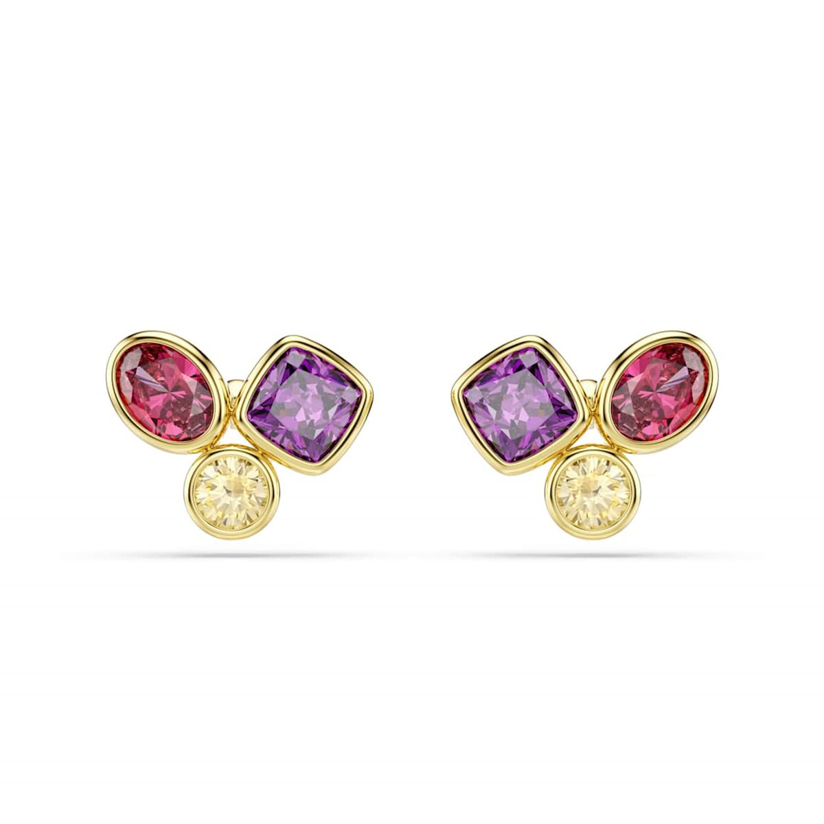 Swarovski Imber Organic Gold-Tone Multicolour Stud Earrings 5760019