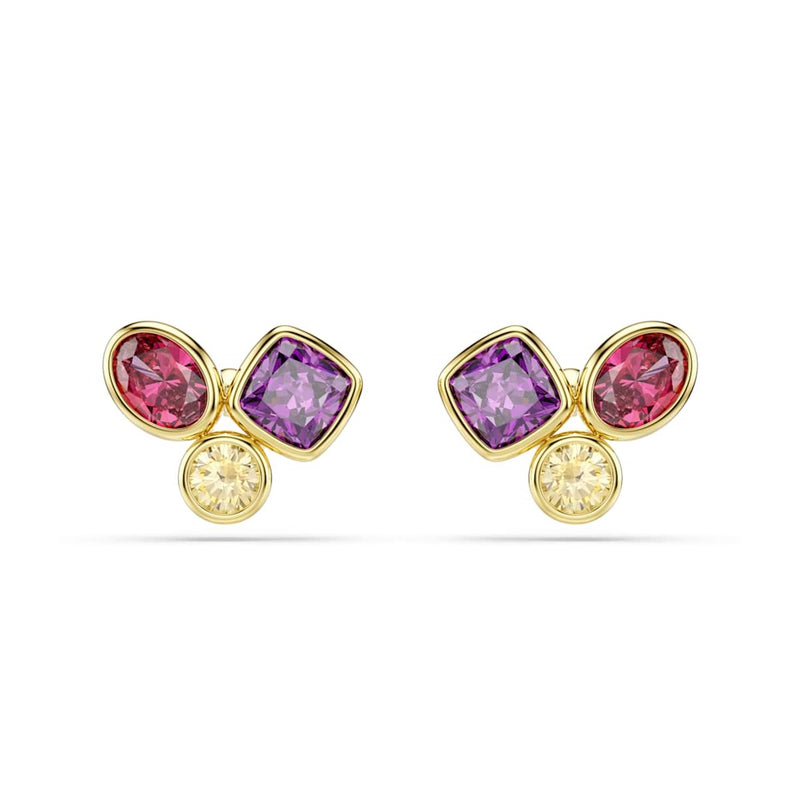 Swarovski Imber Organic Goudkleurige Multicolour Oorknoppen 5760019-zoom-